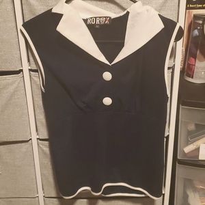 50s style sleeveless top